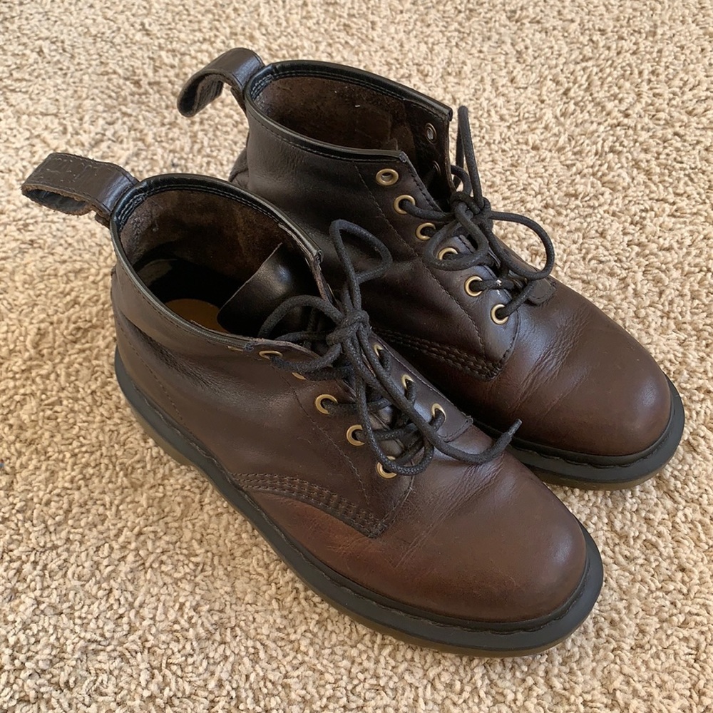 Gently Used Doc Martens 101 Leather Ankle Boots, women’s size 8.5 or 9
